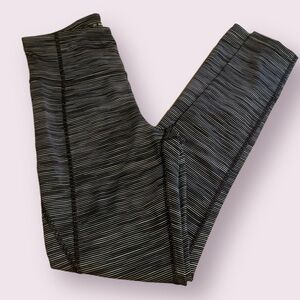 Tek Gear, Dry Tek Black/White Striped Athletic Leggings